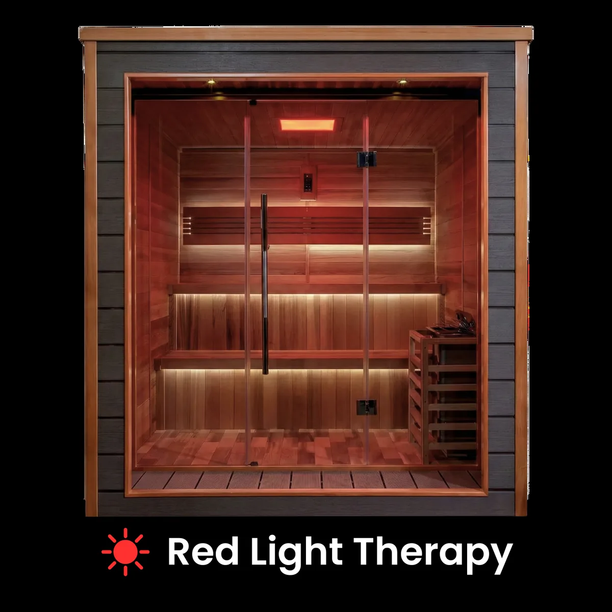 Grand Aspire Traditional Indoor/Outdoor Sauna - 6 Person by Salus Saunas