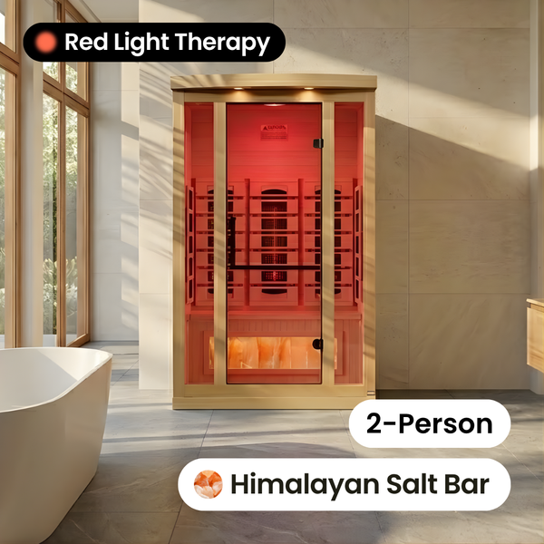 Element Full Spectrum Infrared Indoor Sauna - 2 Person by Salus Saunas