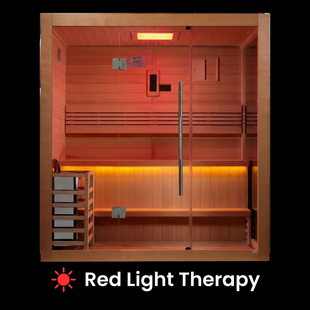 Fierce Traditional Indoor Sauna - 3 Person by Salus Saunas
