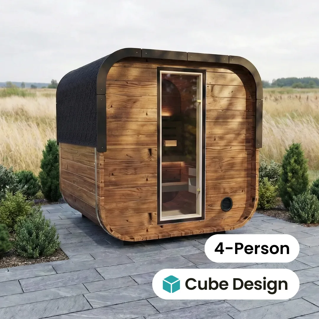 Governor King Traditional Outdoor Sauna - 4 Person by Salus Saunas
