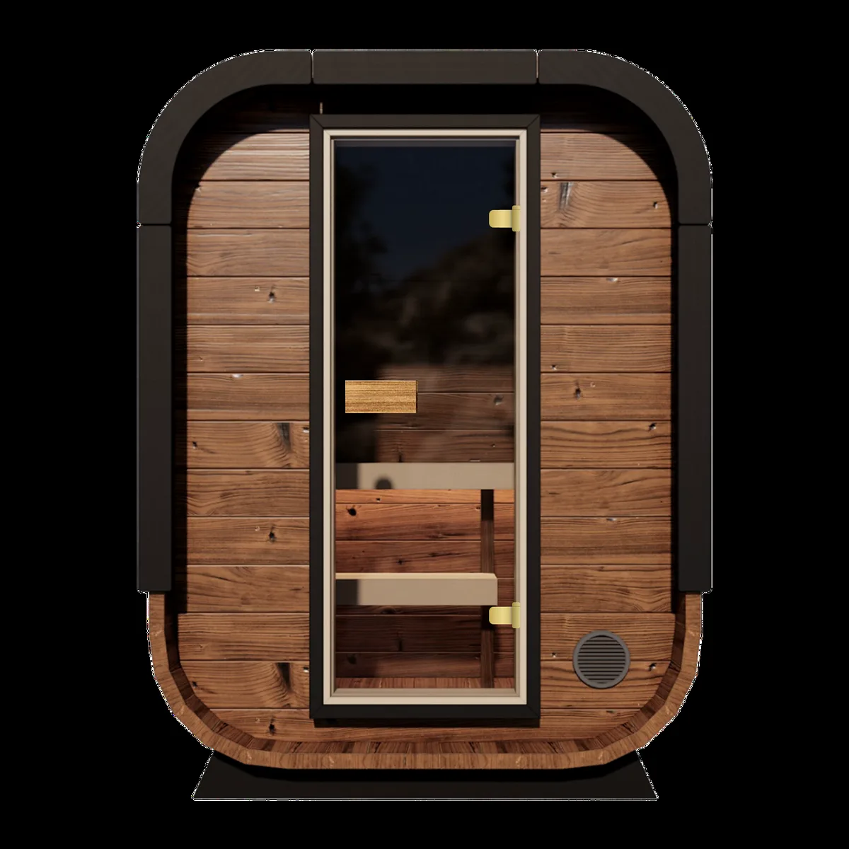 Governor Mini Traditional Outdoor Sauna - 2 Person by Salus Saunas