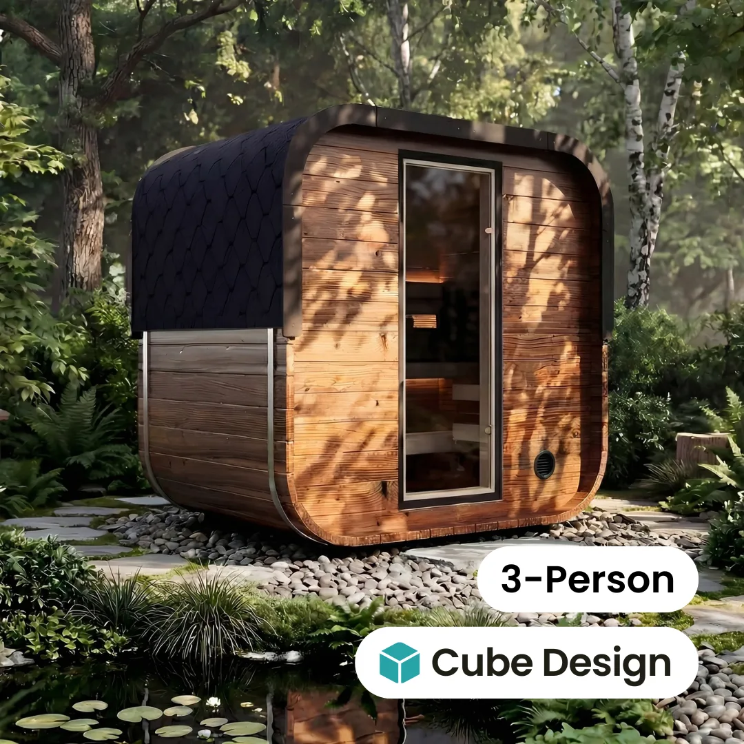 Governor Traditional Outdoor Sauna - 3 Person by Salus Saunas