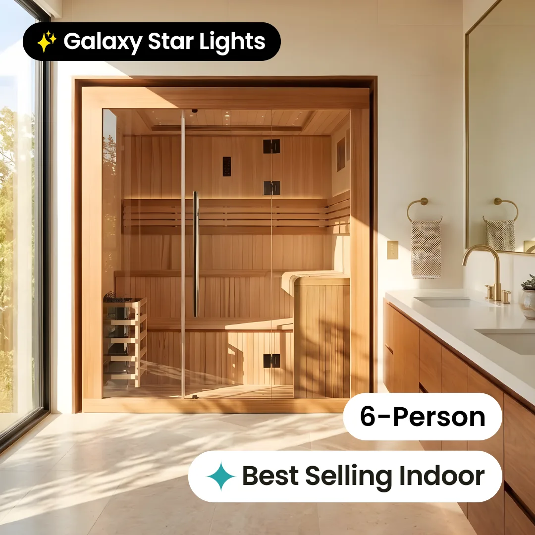Grand Ally Traditional Indoor Sauna - 6 Person by Salus Saunas