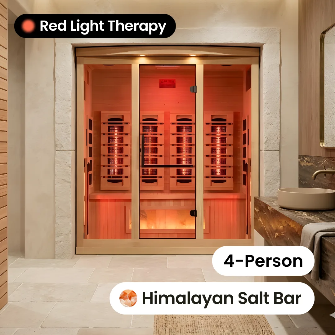 Grand Element Full Spectrum Infrared Indoor Sauna - 4 Person by Salus Saunas