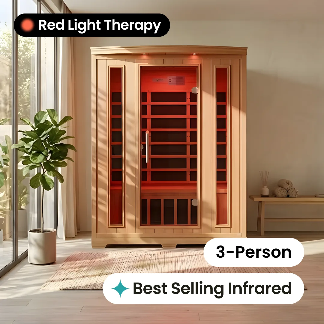 Grand Laurel Far Infrared Indoor Sauna - 3 Person by Salus Saunas