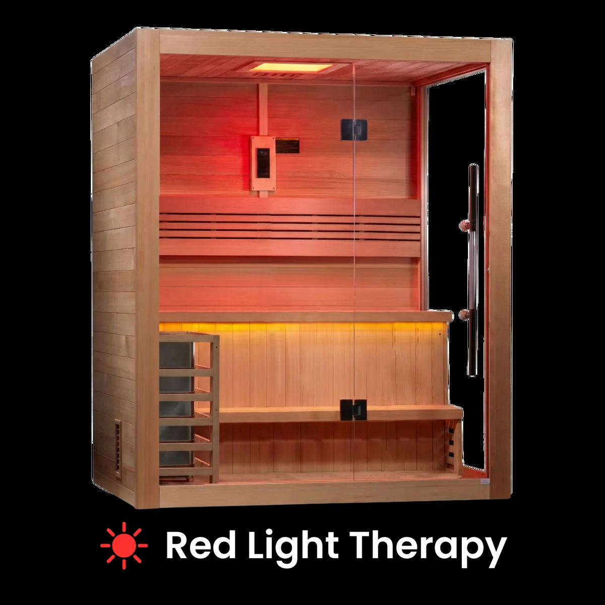 Heavenly Traditional Indoor Sauna - 2 Person by Salus Saunas