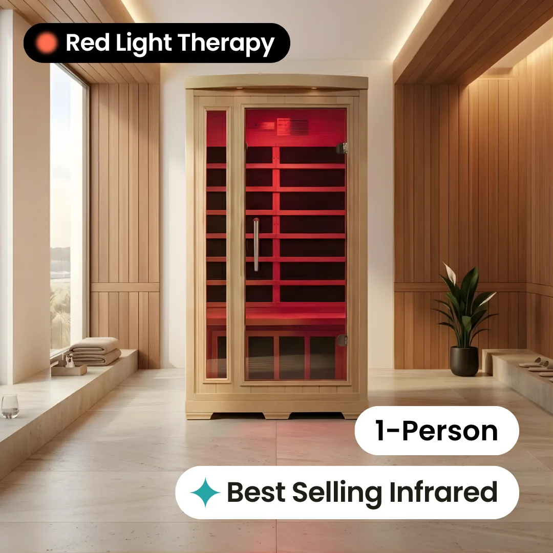 Laurel Far Infrared Indoor Sauna - 1 Person by Salus Saunas