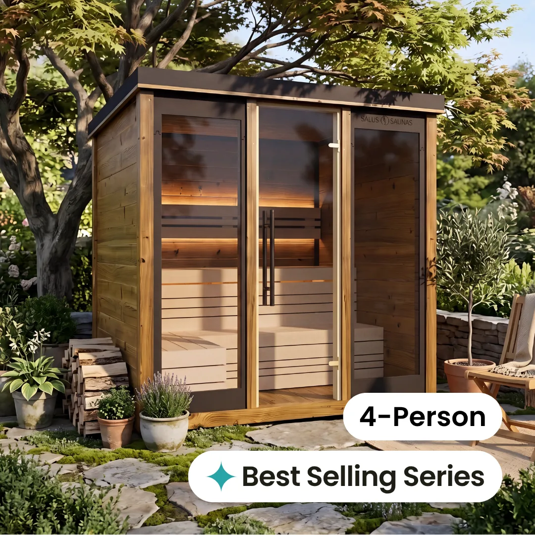 Monarch King II Traditional Outdoor Sauna - 4 Person by Salus Saunas