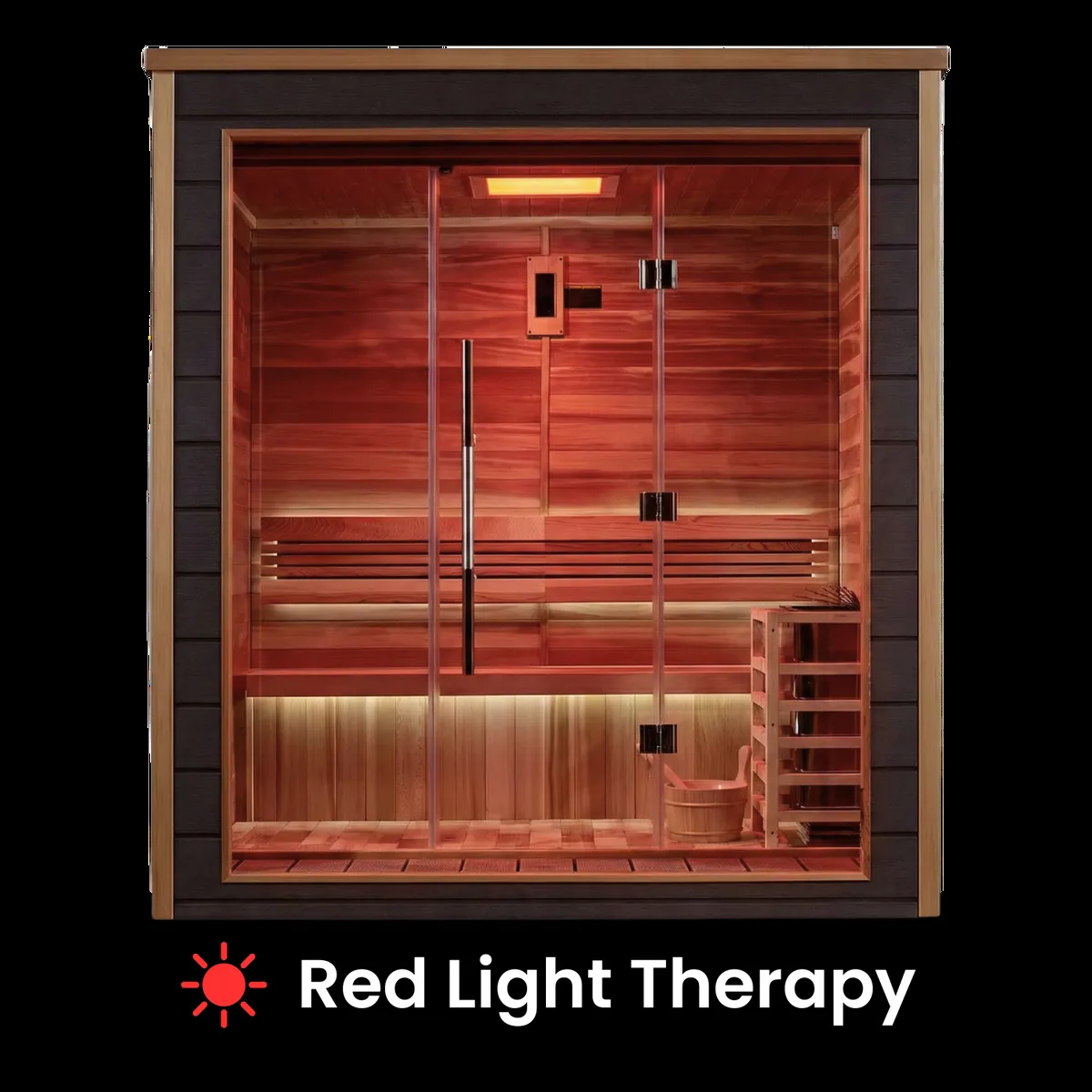 Aspire King Traditional Indoor/Outdoor Sauna - 3 Person by Salus Saunas