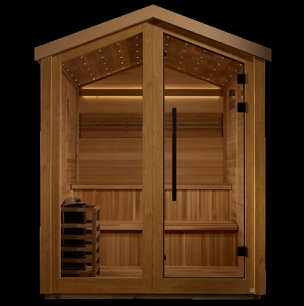 Solara Traditional Outdoor Sauna - 6 Person by Salus Saunas