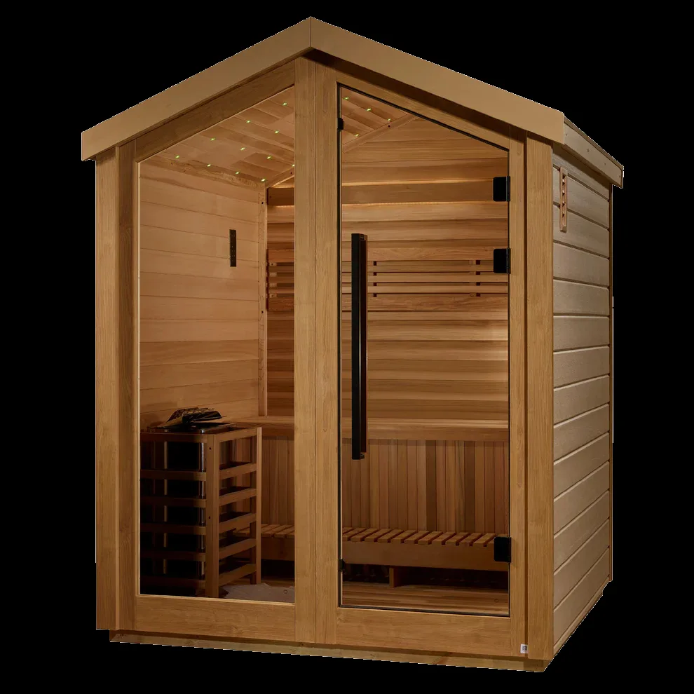 Solis Traditional Outdoor Sauna - 3 Person by Salus Saunas
