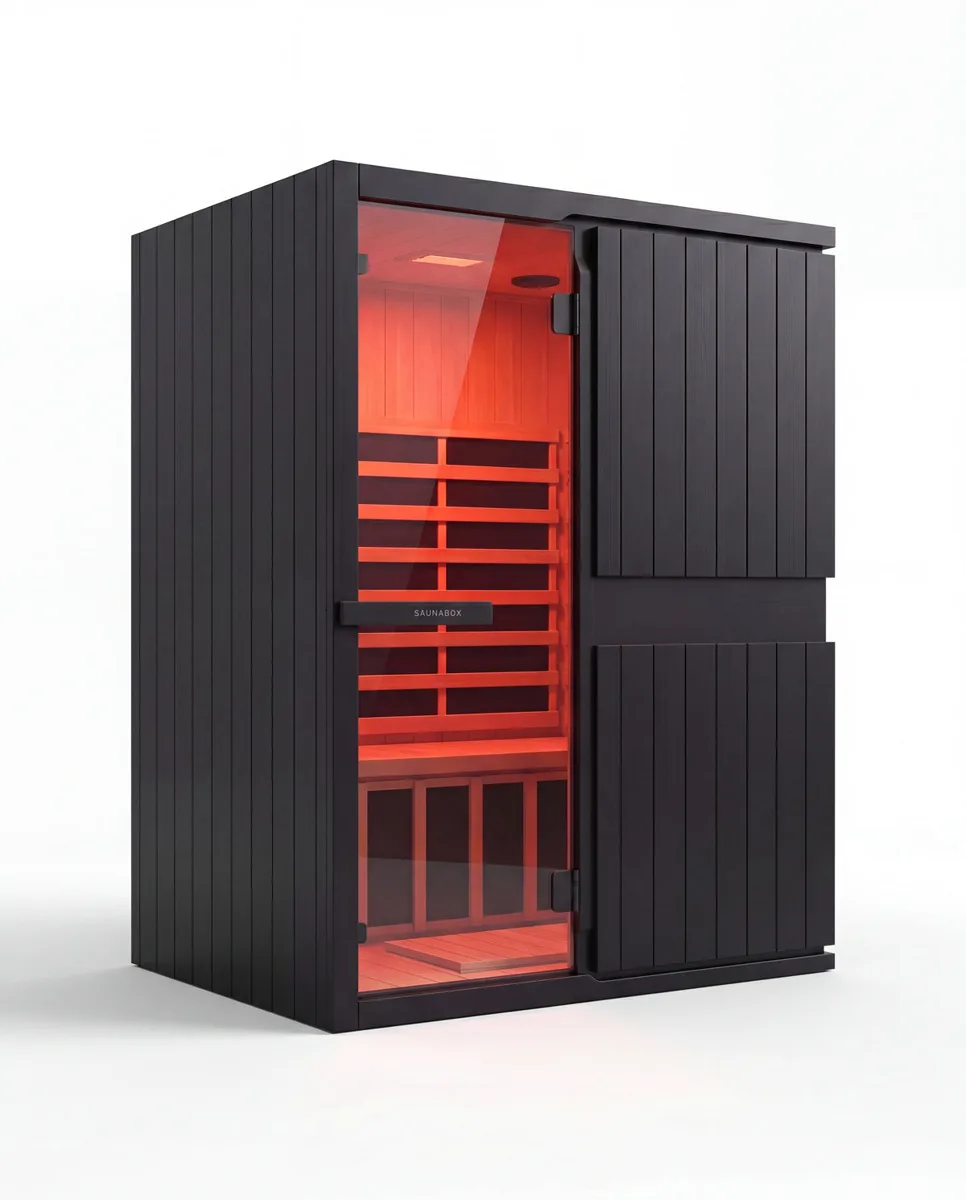 SaunaBox® Solara 2-Person: Full Spectrum Infrared Sauna by SAUNABOX